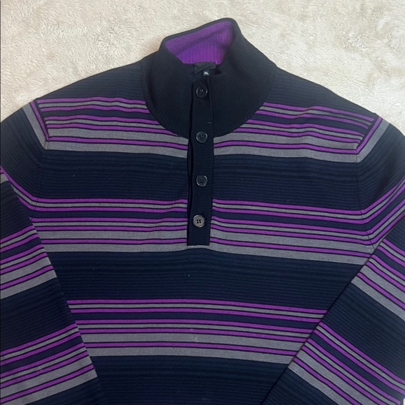 Hugo Boss 100% Virgin Wool Men's Striped Sweater sz XL - Picture 3 of 11